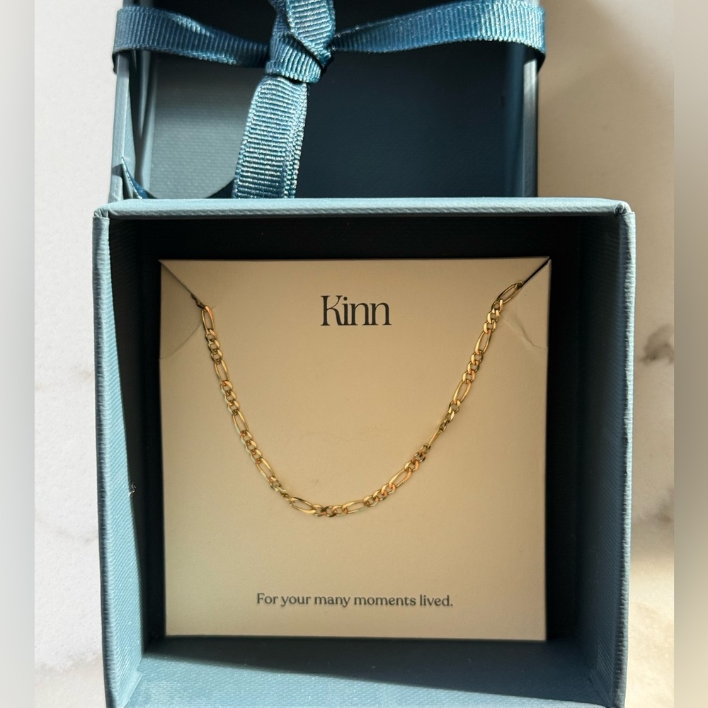 Kinn Studio Solid Gold Kyle Figaro Chain Bracelet